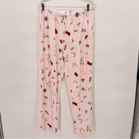 Kate Spade New York NWT Pajama Set Cocktail Party Print Lounge Sleepwear Large - Picture 5 of 11